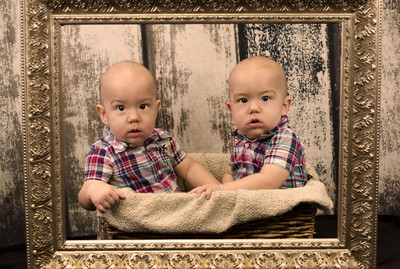 Styled Twin Baby Photo