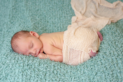 Baby Boy on Teal and neutral
