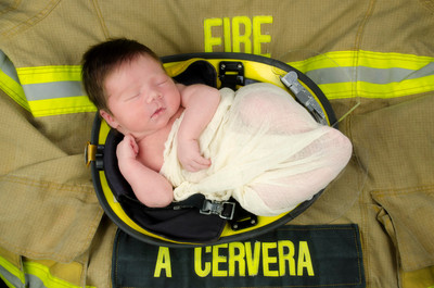 Personal props newborn portrait